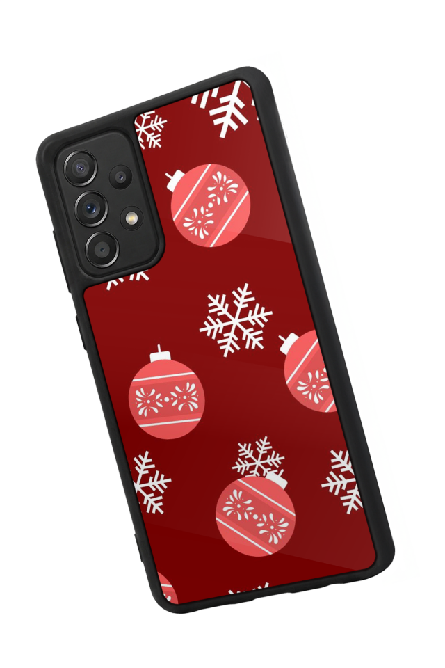 Samsung Galaxy A72 Uyumlu Yilbasi Christmas Tasarımlı Glossy Premium Kılıf