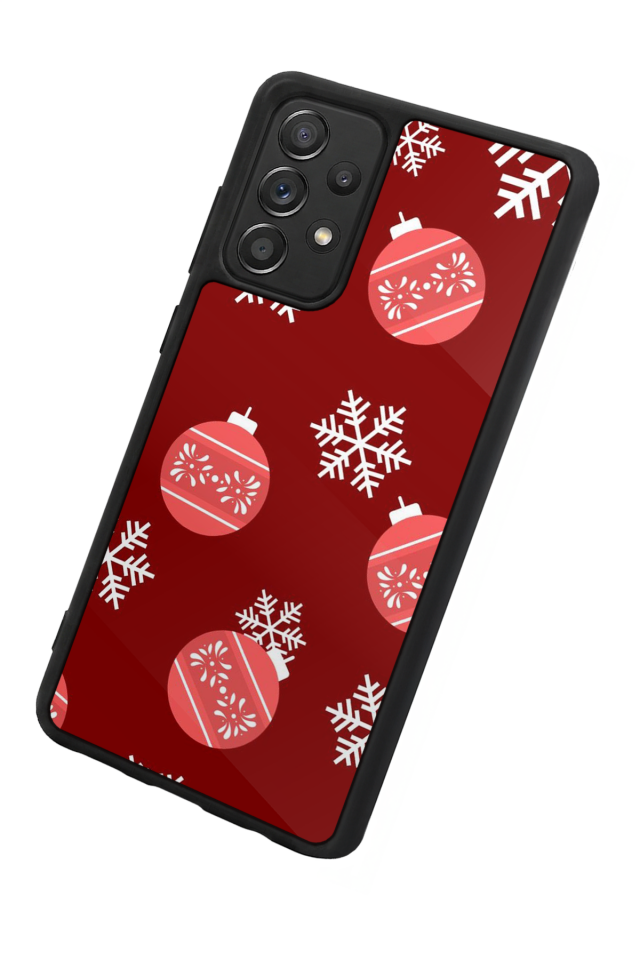 Samsung Galaxy A72 Uyumlu Yilbasi Christmas Tasarımlı Glossy Premium Kılıf