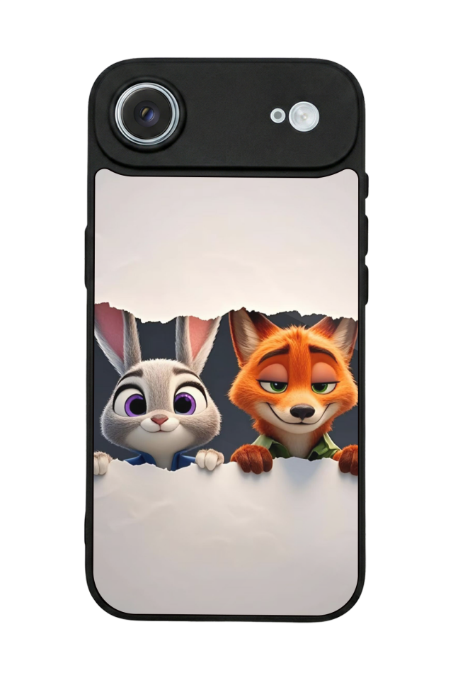 iPhone 17 Air Uyumlu Zootropolis Tasarımlı Glossy Premium Kılıf