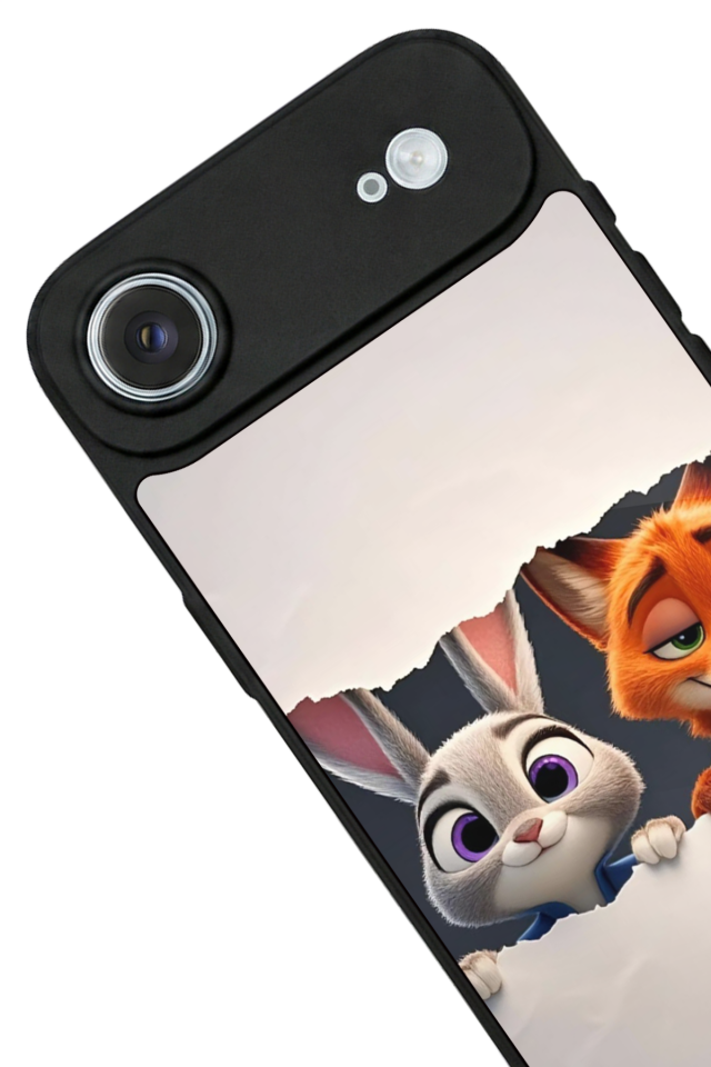 iPhone 17 Air Uyumlu Zootropolis Tasarımlı Glossy Premium Kılıf