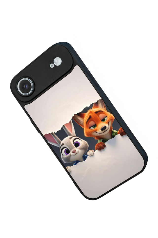 iPhone 17 Air Uyumlu Zootropolis Tasarımlı Glossy Premium Kılıf
