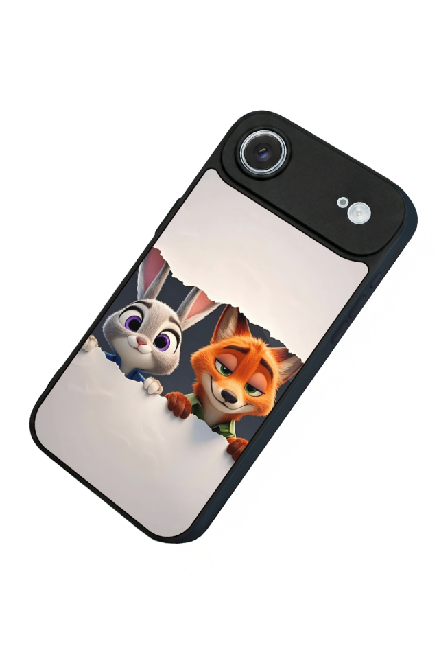 iPhone 17 Air Uyumlu Zootropolis Tasarımlı Glossy Premium Kılıf