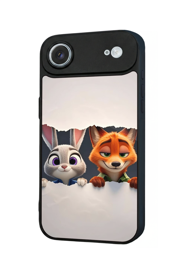 iPhone 17 Air Uyumlu Zootropolis Tasarımlı Glossy Premium Kılıf