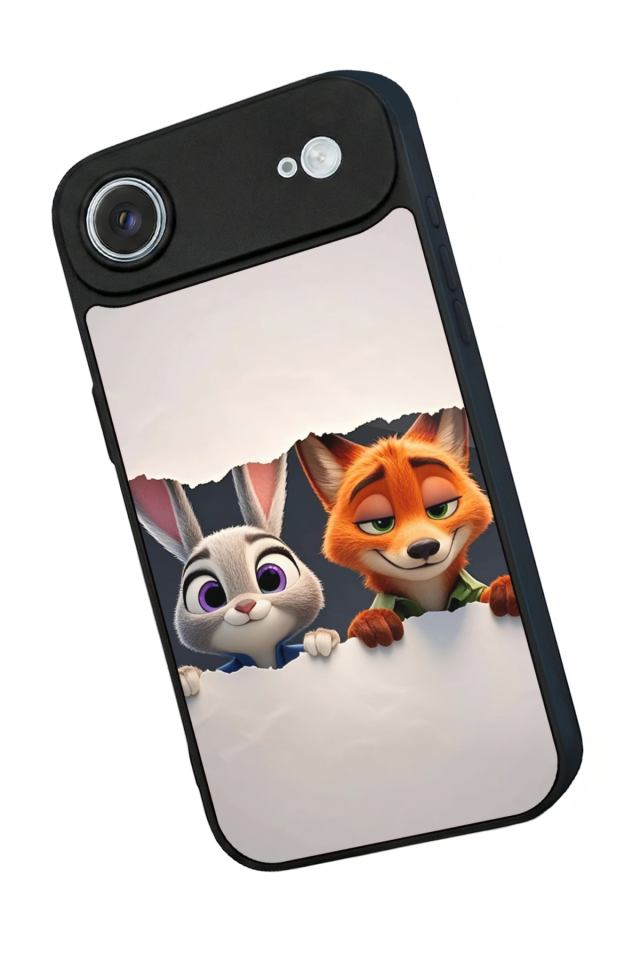 iPhone 17 Air Uyumlu Zootropolis Tasarımlı Glossy Premium Kılıf