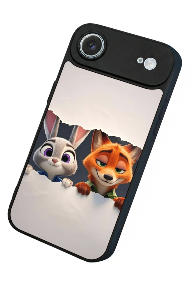 iPhone 17 Air Uyumlu Zootropolis Tasarımlı Glossy Premium Kılıf