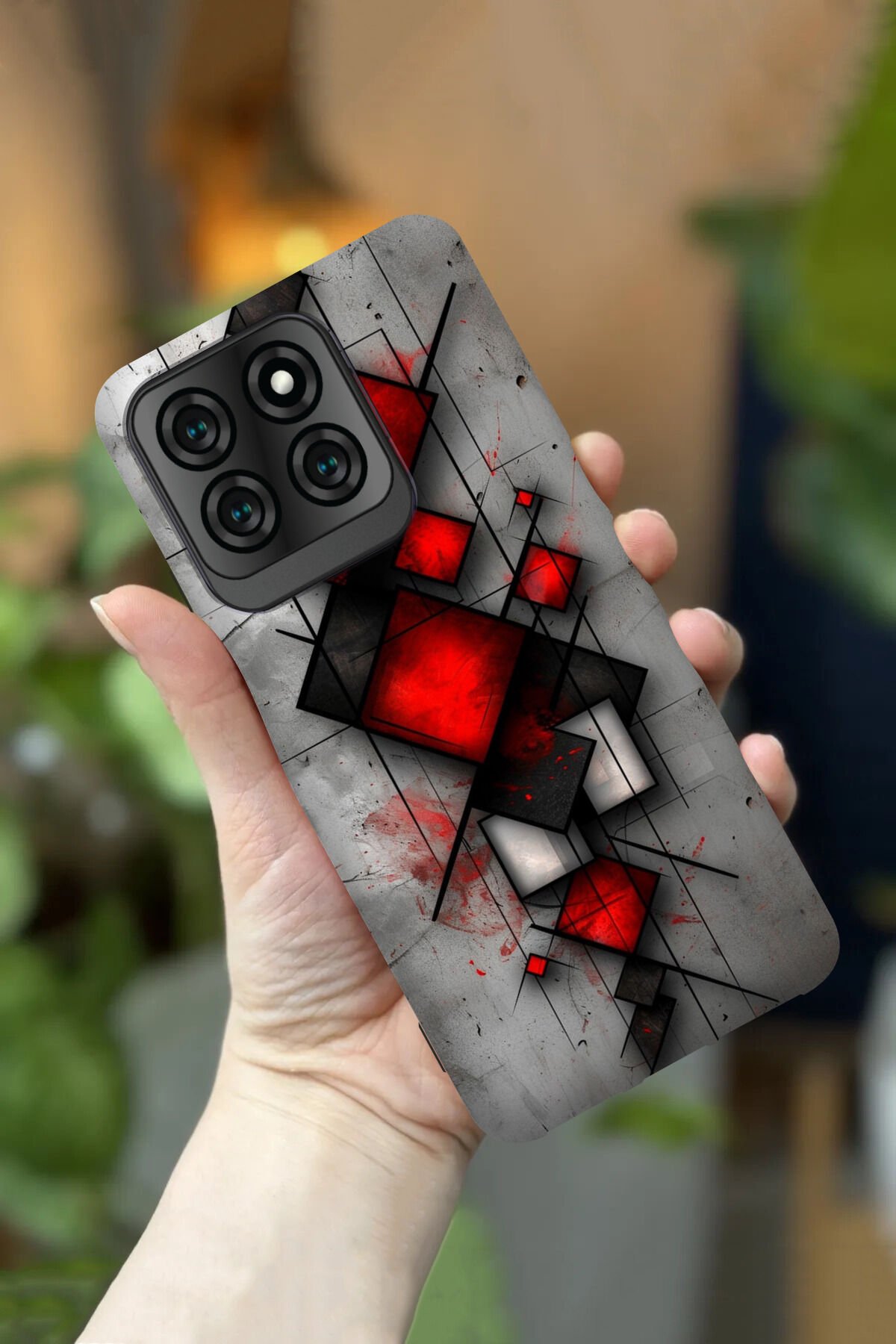 Reeder S71 Uyumlu Kamera Korumalı Karışık Desenli HD Baskılı Silikon Kılıf