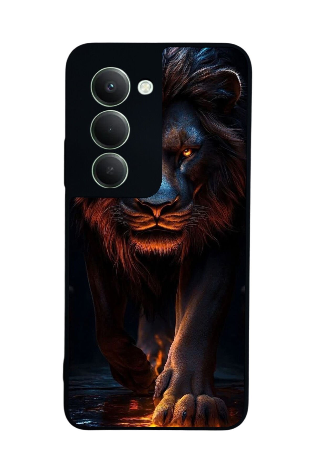 Xiaomi Redmi 15 5G Uyumlu Aslan Tasarımlı Glossy Premium Kılıf