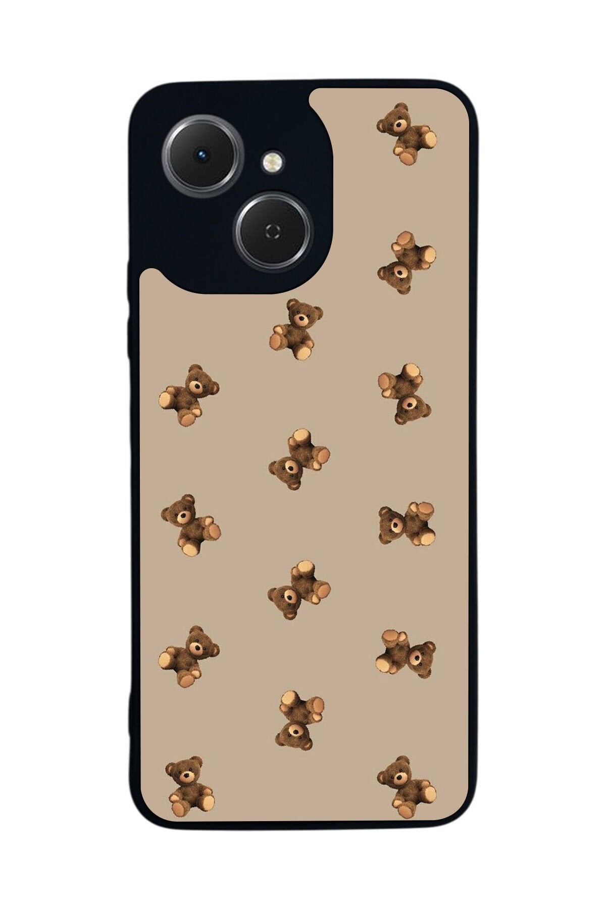 Tecno Spark 40C Uyumlu Ayı Tasarımlı Glossy Premium Kılıf