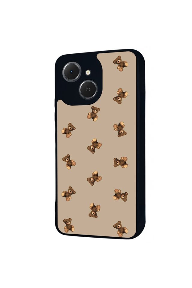 Tecno Spark 40C Uyumlu Ayı Tasarımlı Glossy Premium Kılıf