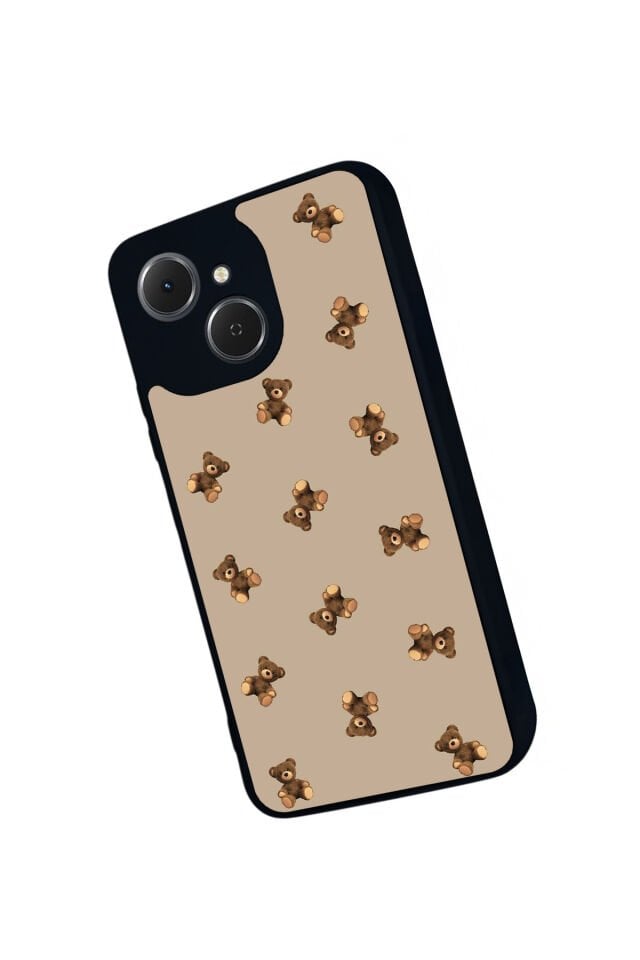 Tecno Spark 40C Uyumlu Ayı Tasarımlı Glossy Premium Kılıf