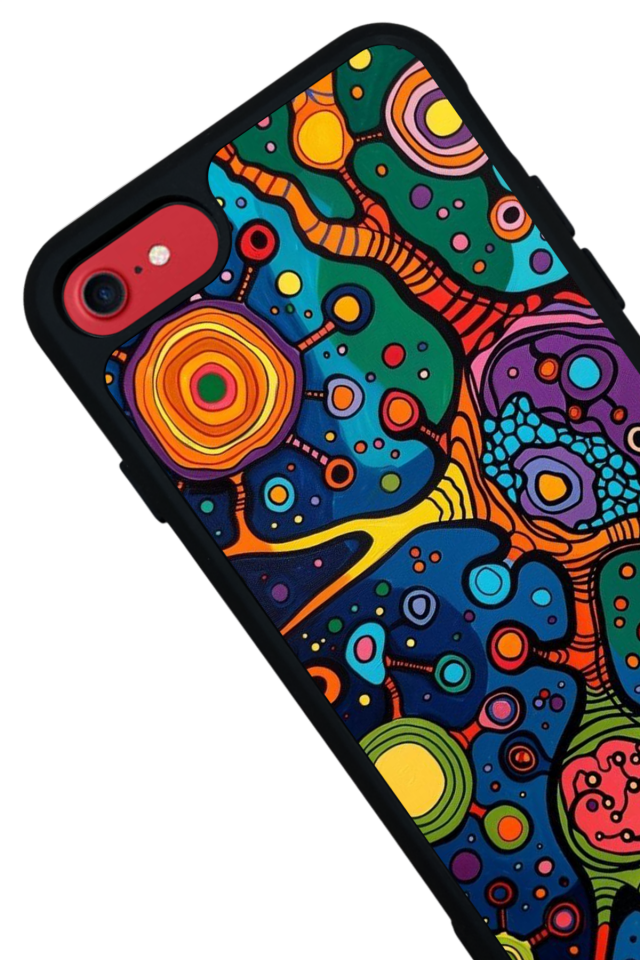 iPhone 7 Uyumlu Abstract Tasarımlı Glossy Premium Kılıf
