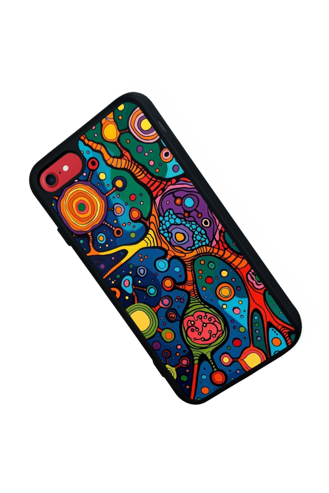 iPhone 7 Uyumlu Abstract Tasarımlı Glossy Premium Kılıf