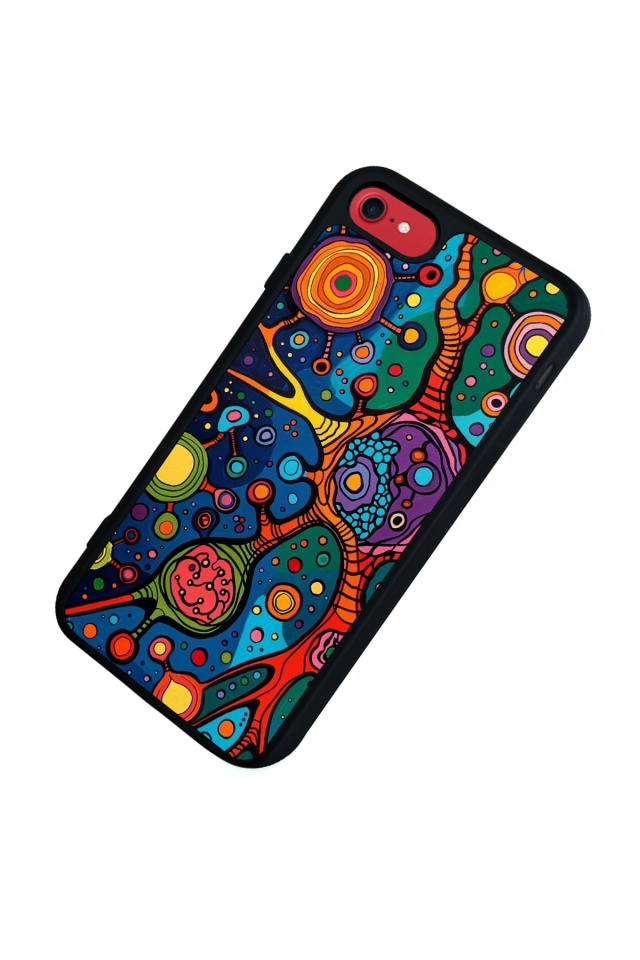 iPhone 7 Uyumlu Abstract Tasarımlı Glossy Premium Kılıf