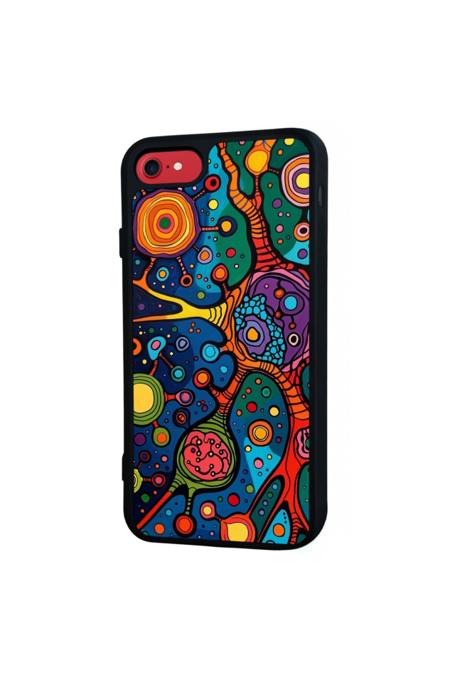 iPhone 7 Uyumlu Abstract Tasarımlı Glossy Premium Kılıf
