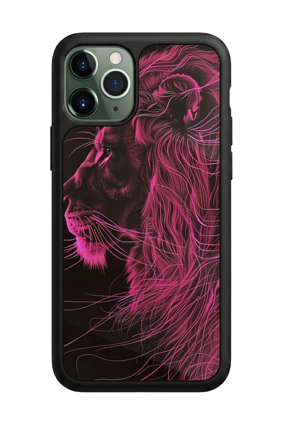 iPhone 11 Pro Max Uyumlu Aslan Tasarımlı Glossy Premium Kılıf