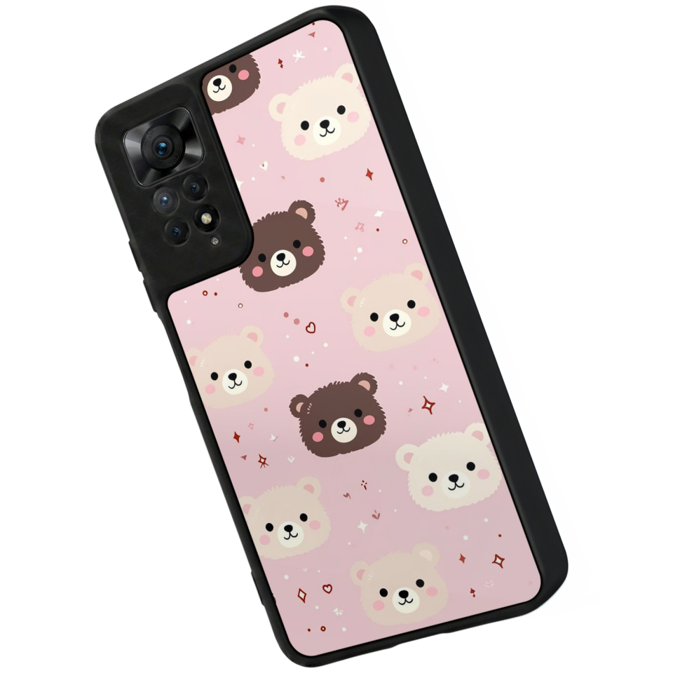 Xiaomi Redmi Note 11 Pro Uyumlu Ayı Tasarımlı Glossy Premium Kılıf