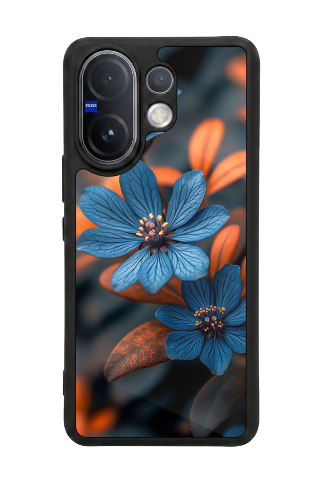 Vivo V60 Uyumlu Cicek Tasarımlı Glossy Premium Kılıf