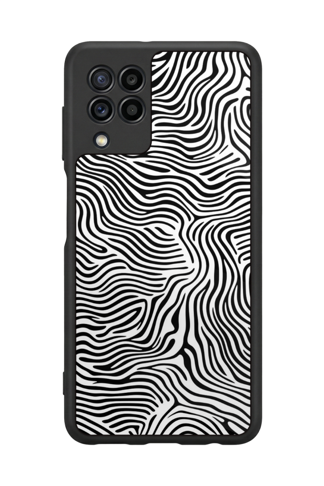 Samsung Galaxy M22 Uyumlu Çizgi Sanatı Tasarımlı Glossy Premium Kılıf