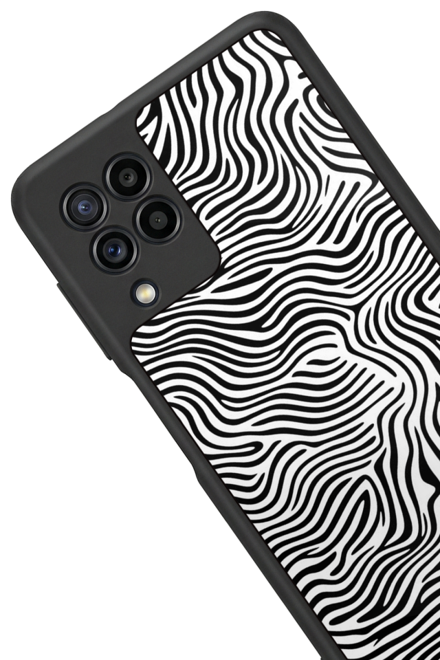 Samsung Galaxy M22 Uyumlu Çizgi Sanatı Tasarımlı Glossy Premium Kılıf