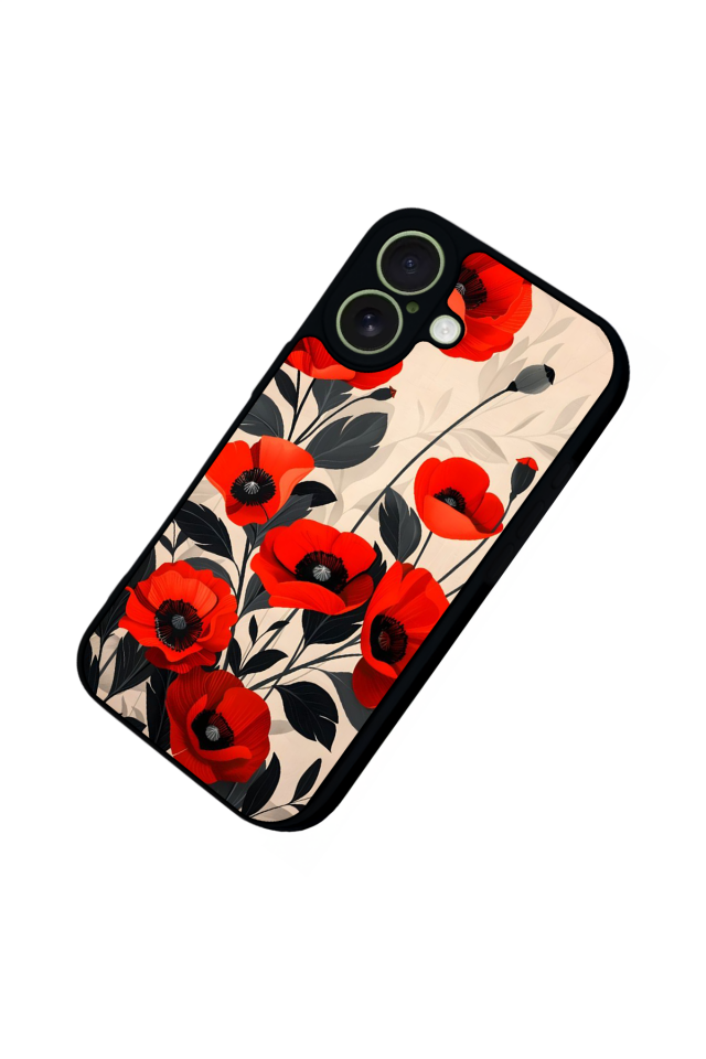 iPhone 17 Uyumlu Floral Tasarımlı Glossy Premium Kılıf