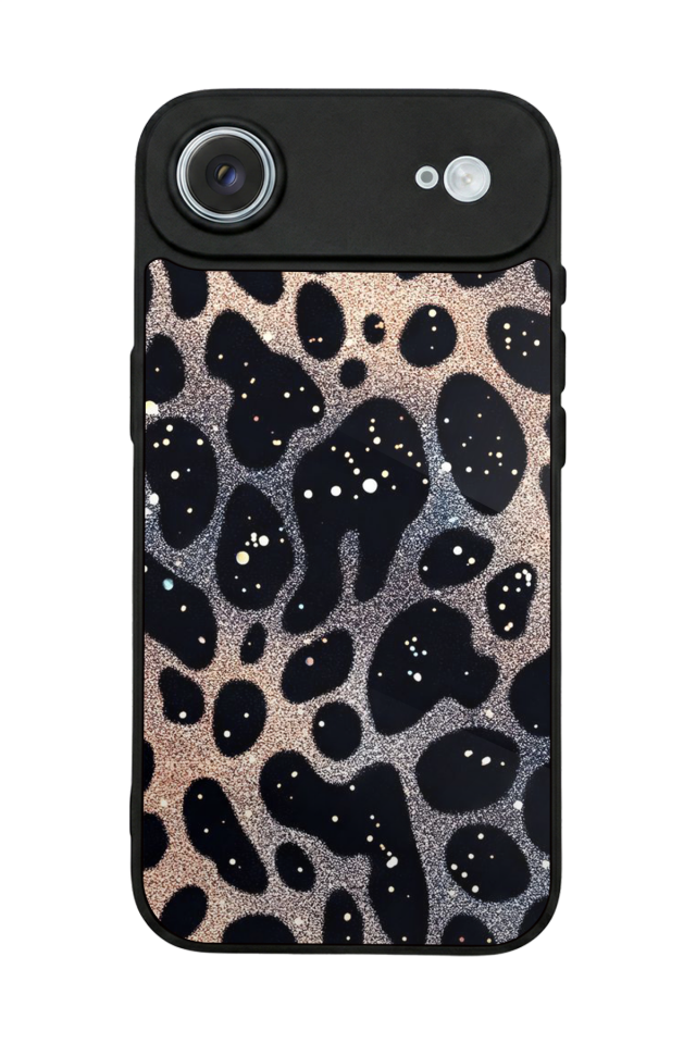 iPhone 17 Air Uyumlu Hologram Leopar Tasarımlı Glossy Premium Kılıf
