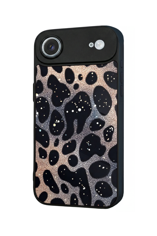 iPhone 17 Air Uyumlu Hologram Leopar Tasarımlı Glossy Premium Kılıf
