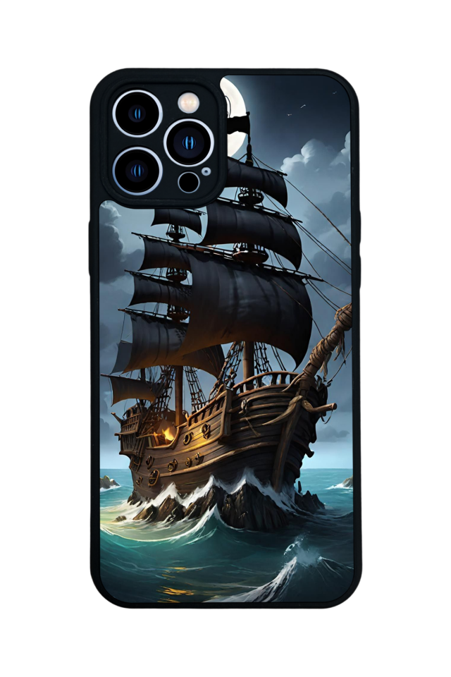 iPhone 12 Pro Max Uyumlu Korsan Tasarımlı Glossy Premium Kılıf