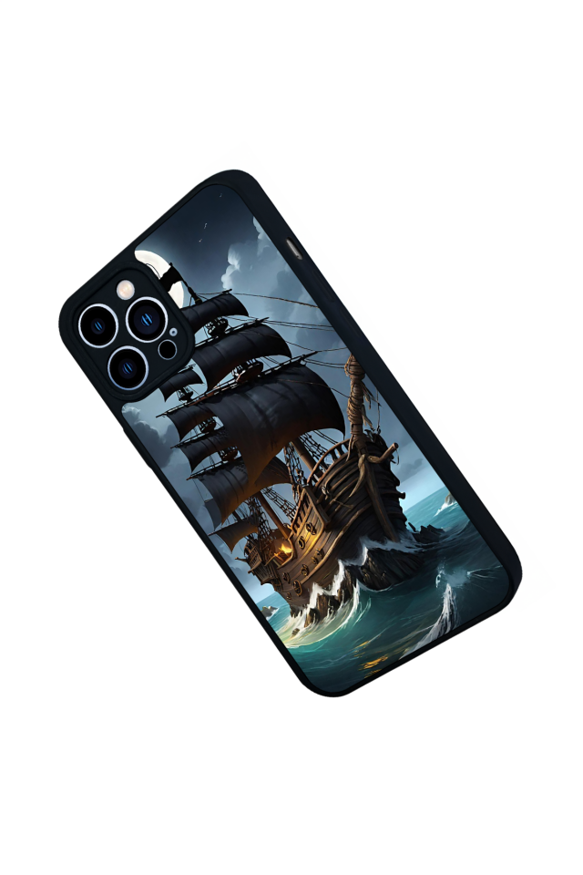 iPhone 12 Pro Max Uyumlu Korsan Tasarımlı Glossy Premium Kılıf