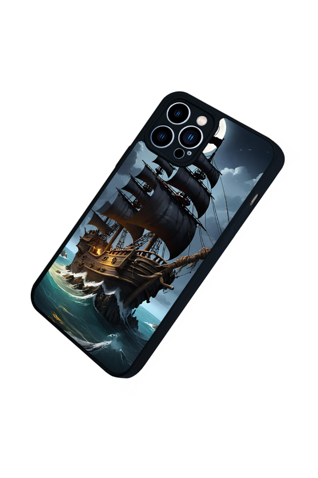 iPhone 12 Pro Max Uyumlu Korsan Tasarımlı Glossy Premium Kılıf