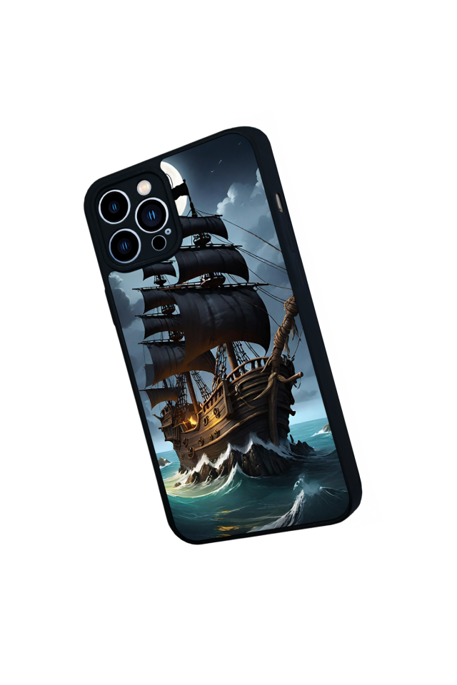 iPhone 12 Pro Max Uyumlu Korsan Tasarımlı Glossy Premium Kılıf