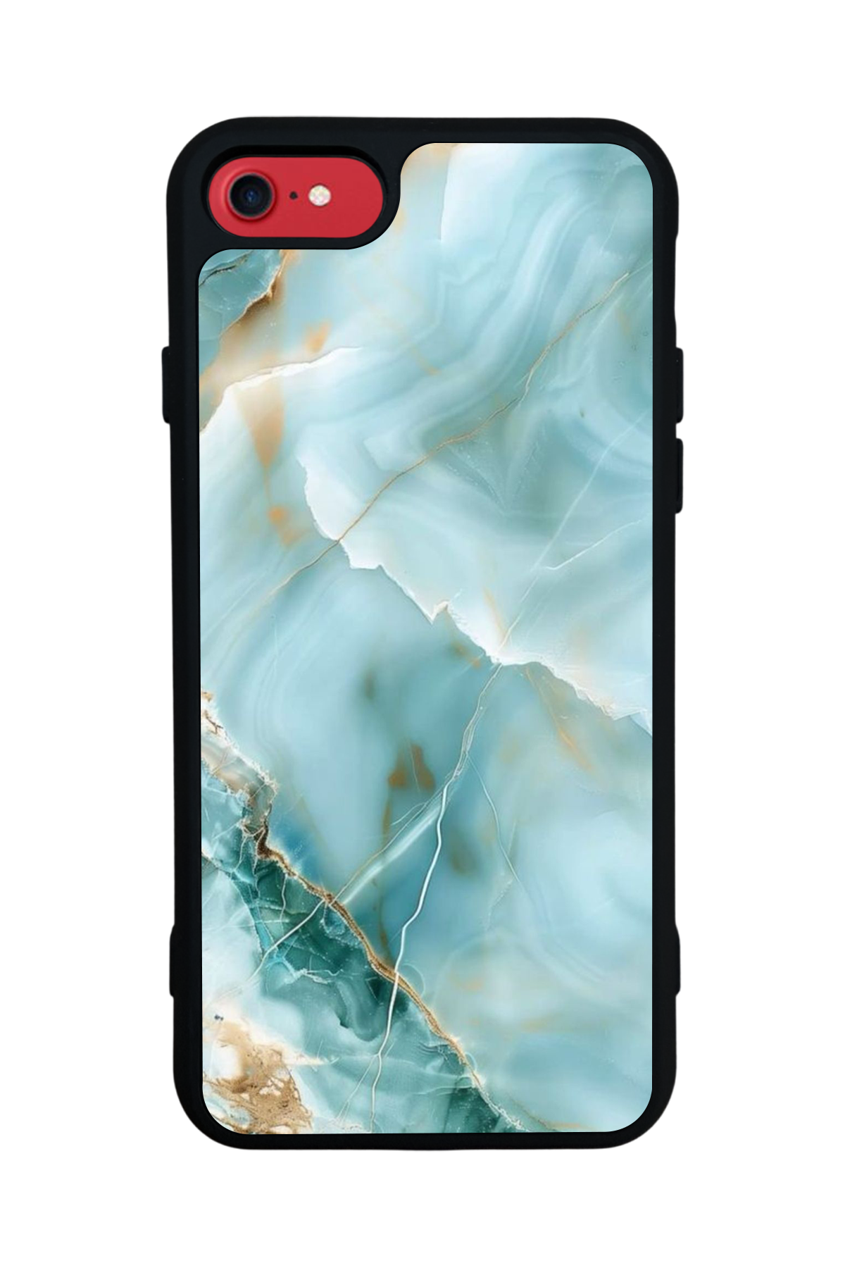 iPhone SE Uyumlu Mermer Marble Tasarımlı Glossy Premium Kılıf