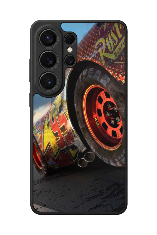 Samsung Galaxy S26 Ultra Uyumlu Şimsek McQueen Tasarımlı Glossy Premium Kılıf