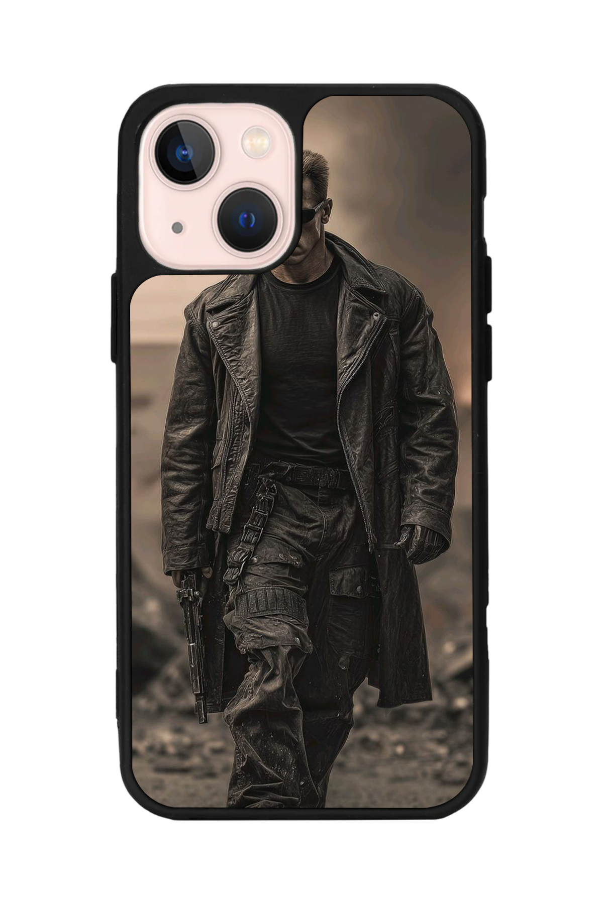 iPhone 15 Plus Uyumlu Terminator Tasarımlı Glossy Premium Kılıf