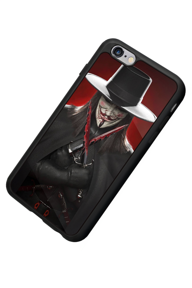 iPhone 6s Plus Uyumlu Vendetta Tasarımlı Glossy Premium Kılıf