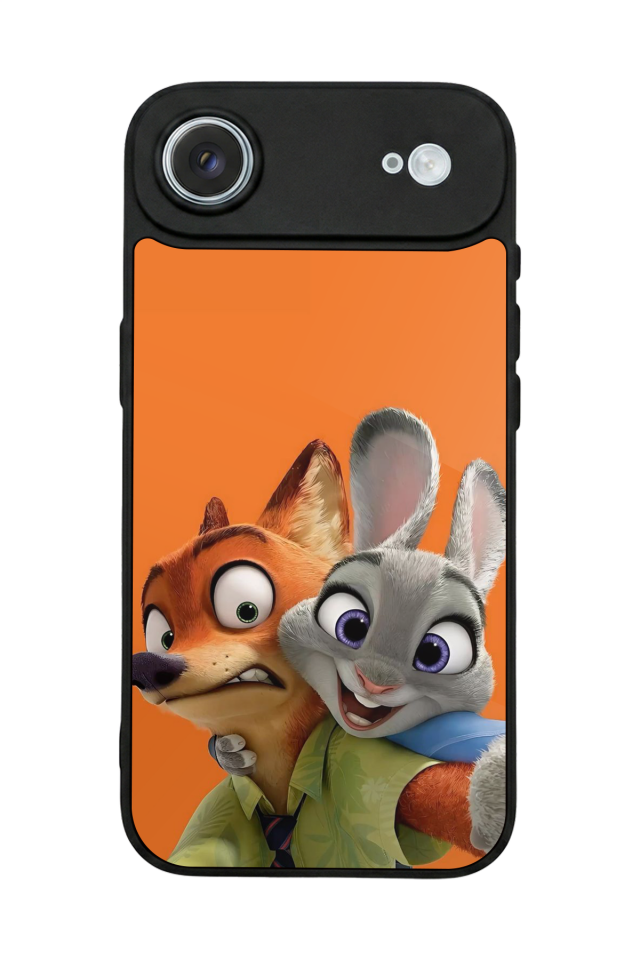 iPhone 17 Air Uyumlu Zootropolis Tasarımlı Glossy Premium Kılıf