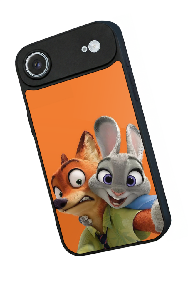iPhone 17 Air Uyumlu Zootropolis Tasarımlı Glossy Premium Kılıf