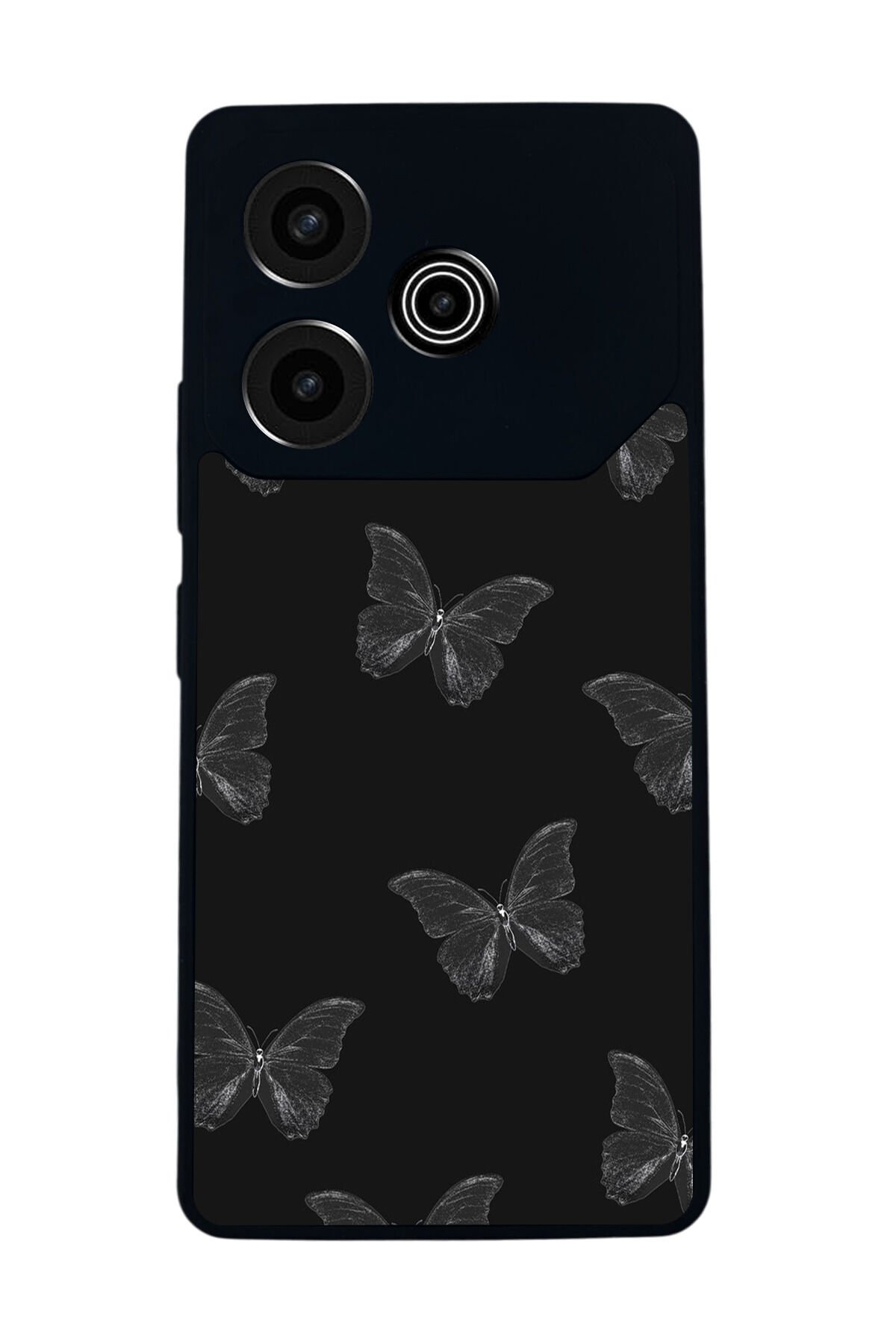 Tecno Pova 6 Uyumlu Kelebek Tasarımlı Glossy Premium Kılıf