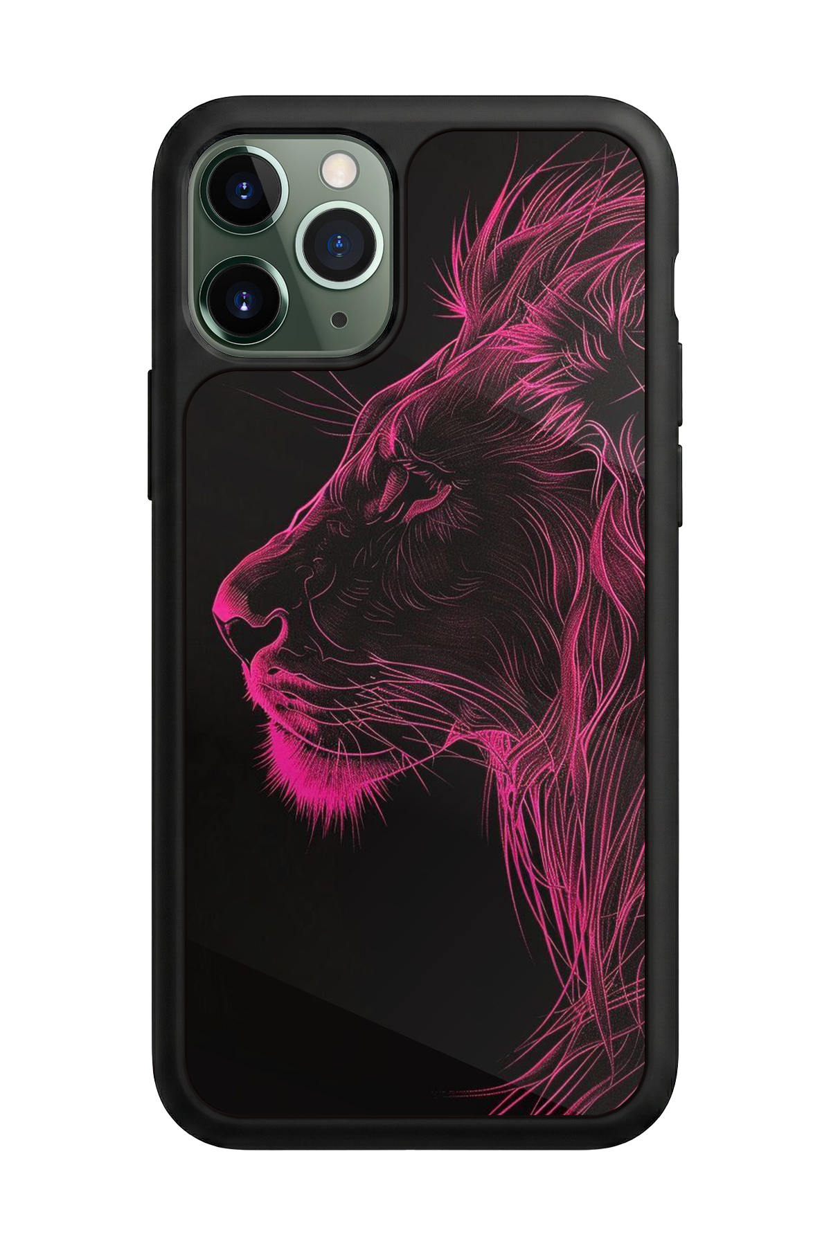 iPhone 11 Pro Max Uyumlu Aslan Tasarımlı Glossy Premium Kılıf