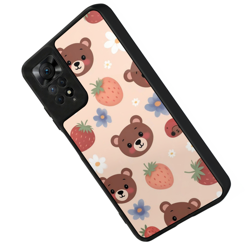 Xiaomi Redmi Note 11 Pro Uyumlu Ayı Tasarımlı Glossy Premium Kılıf