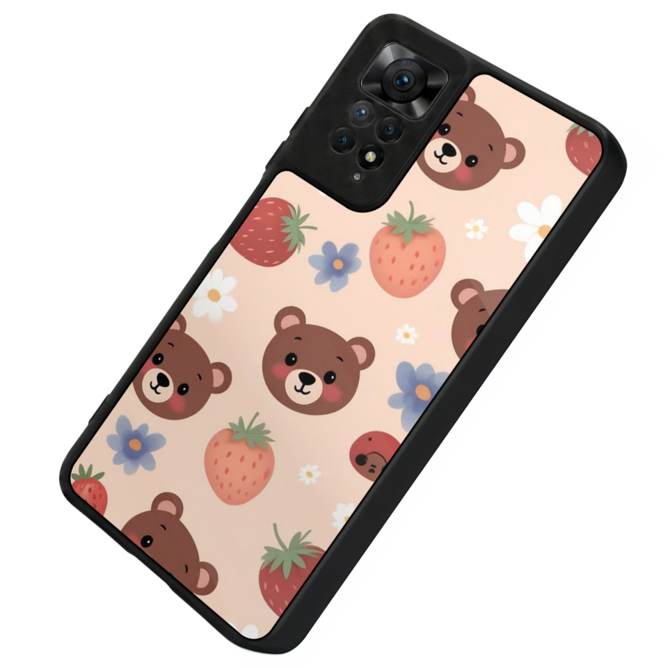 Xiaomi Redmi Note 11 Pro Uyumlu Ayı Tasarımlı Glossy Premium Kılıf