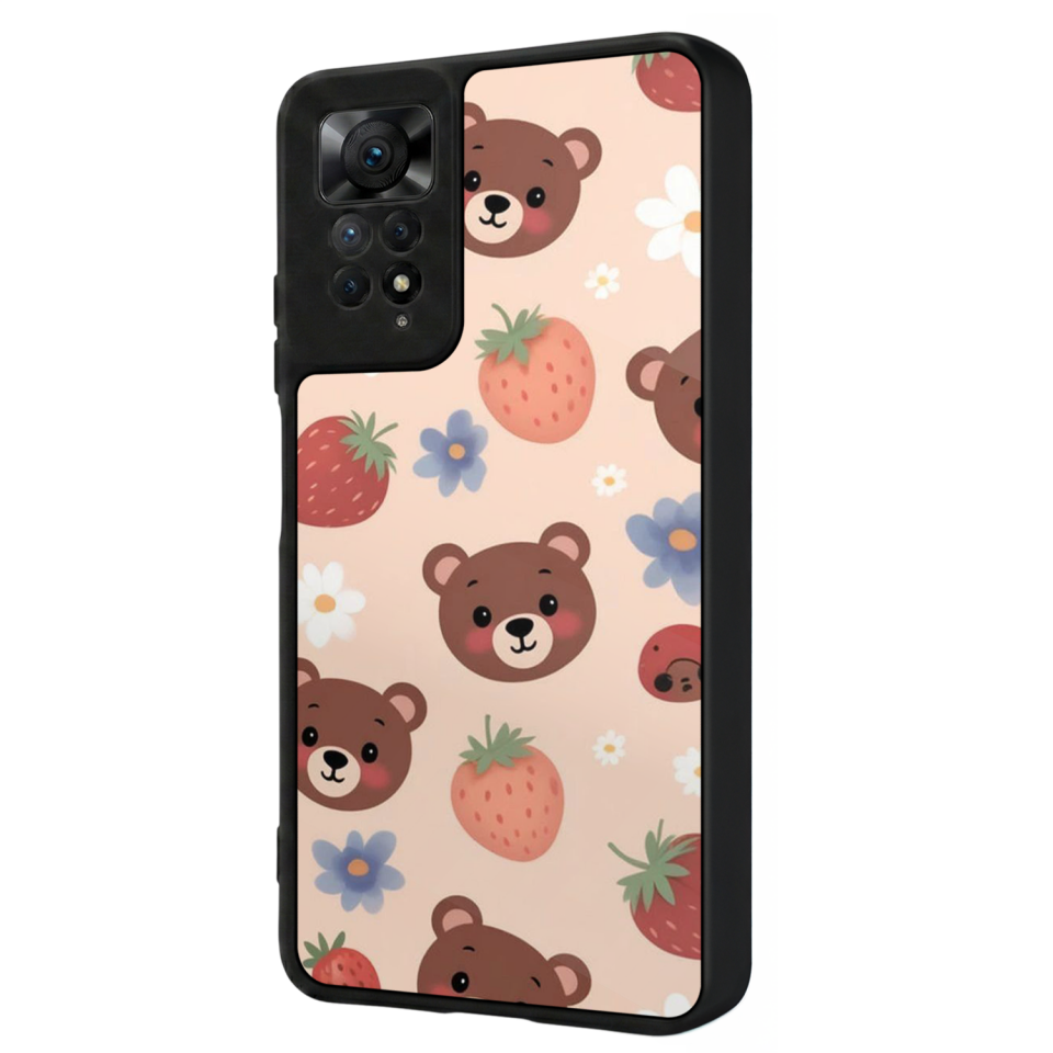 Xiaomi Redmi Note 11 Pro Uyumlu Ayı Tasarımlı Glossy Premium Kılıf