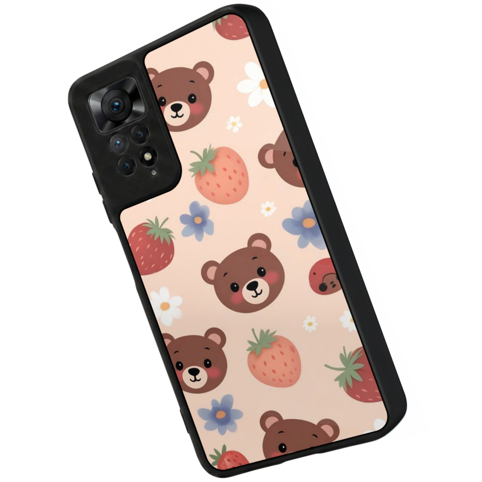 Xiaomi Redmi Note 11 Pro Uyumlu Ayı Tasarımlı Glossy Premium Kılıf