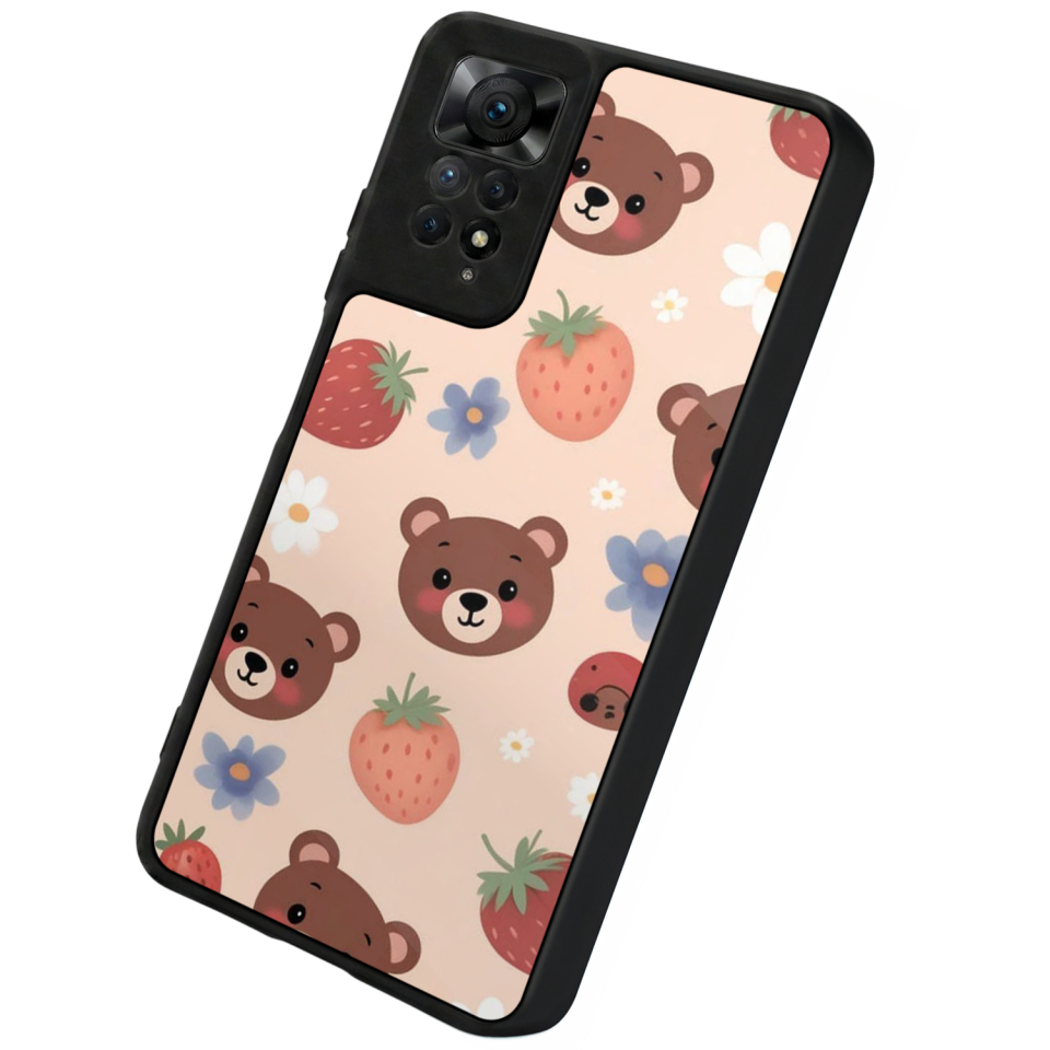 Xiaomi Redmi Note 11 Pro Uyumlu Ayı Tasarımlı Glossy Premium Kılıf