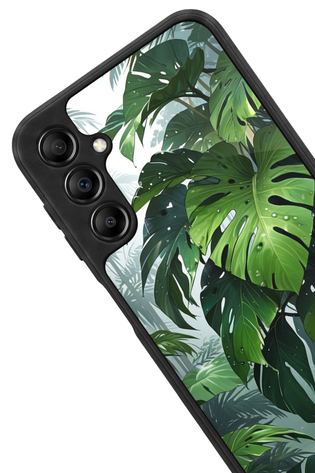 Samsung Galaxy A14 Uyumlu Botanik Tasarımlı Glossy Premium Kılıf