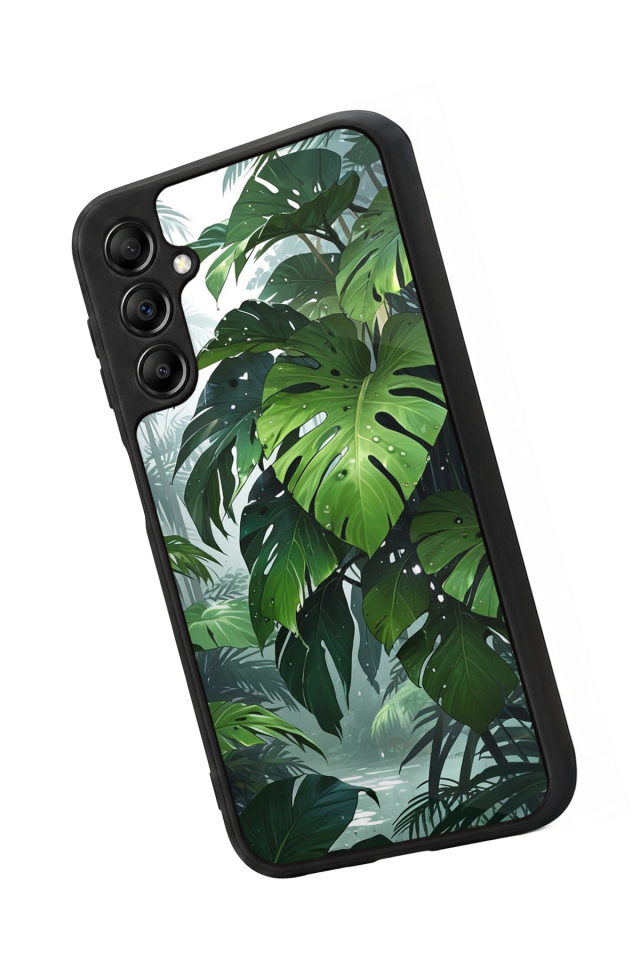 Samsung Galaxy A14 Uyumlu Botanik Tasarımlı Glossy Premium Kılıf