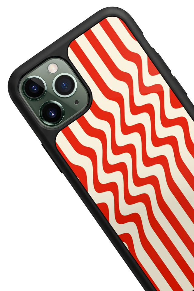 iPhone 11 Pro Uyumlu Çizgi Sanatı Tasarımlı Glossy Premium Kılıf