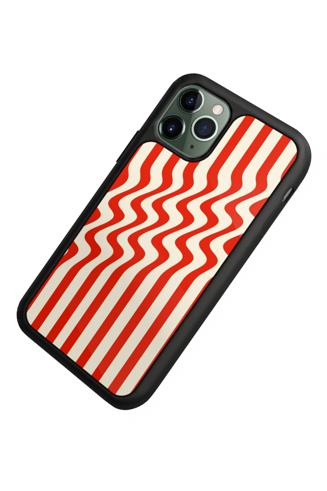 iPhone 11 Pro Uyumlu Çizgi Sanatı Tasarımlı Glossy Premium Kılıf