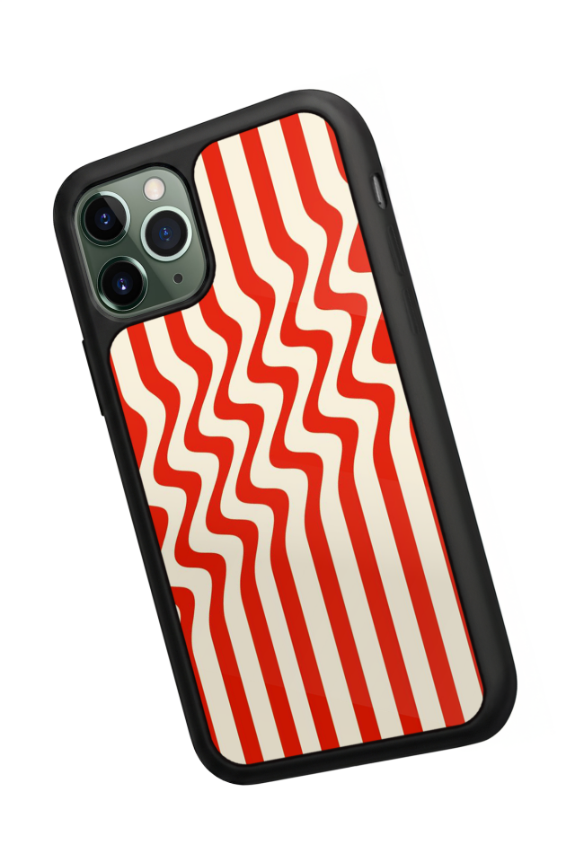 iPhone 11 Pro Uyumlu Çizgi Sanatı Tasarımlı Glossy Premium Kılıf