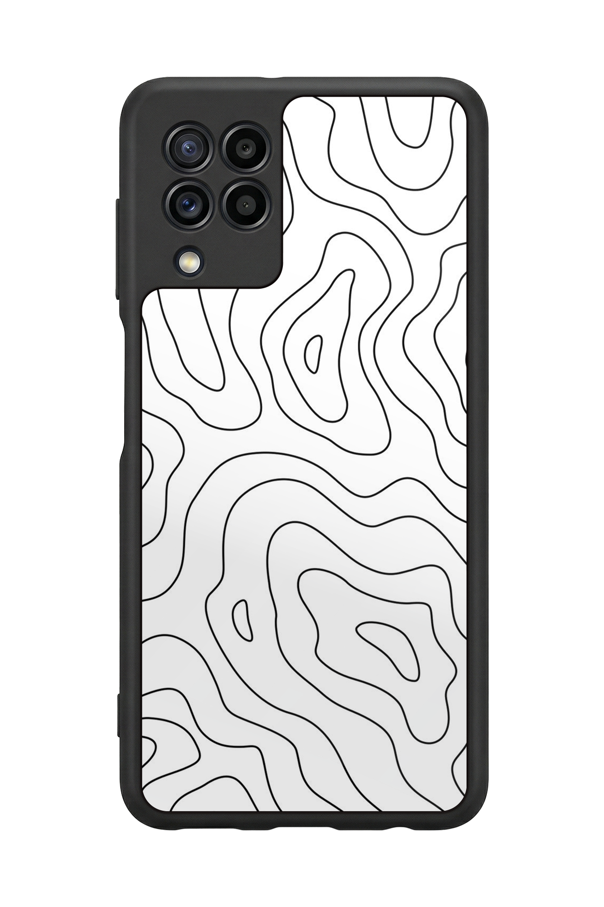 Samsung Galaxy M22 Uyumlu Çizgi Sanatı Tasarımlı Glossy Premium Kılıf