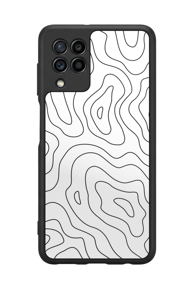 Samsung Galaxy M22 Uyumlu Çizgi Sanatı Tasarımlı Glossy Premium Kılıf